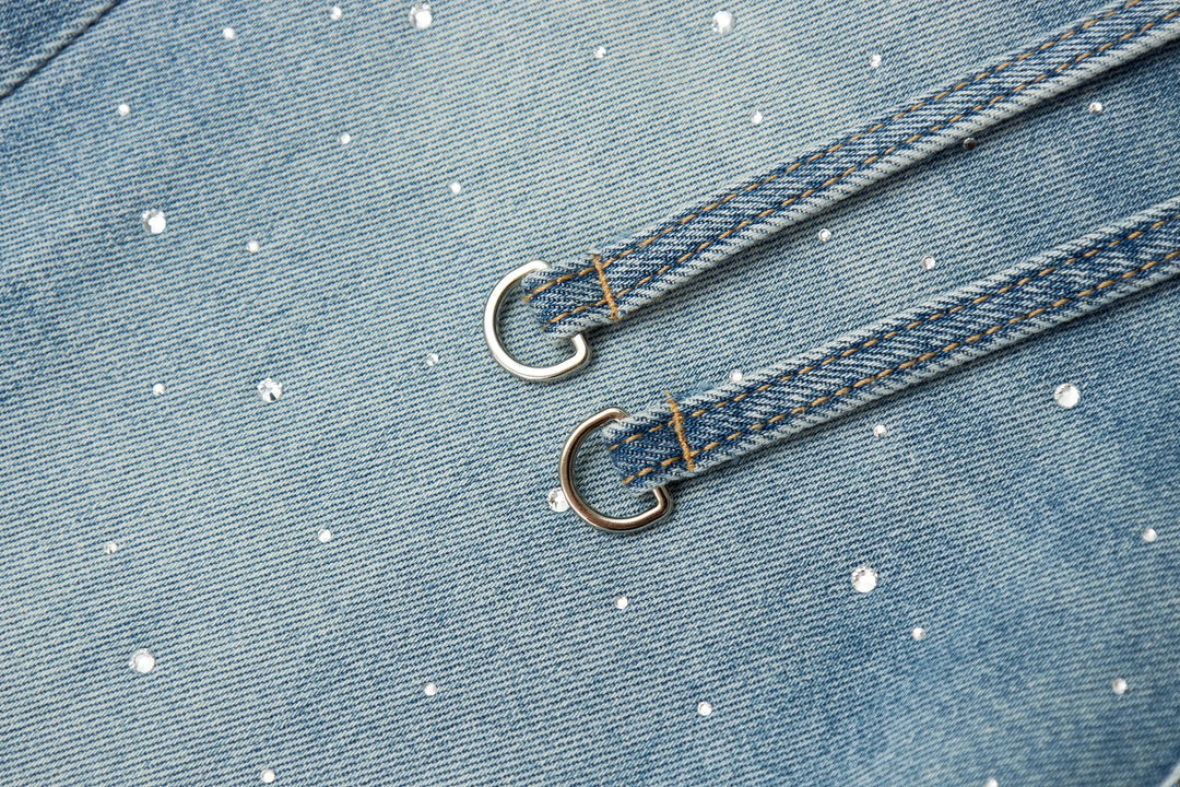 An image of a   32822 High-Waist Sparkle Jeans by  Mirra Masa