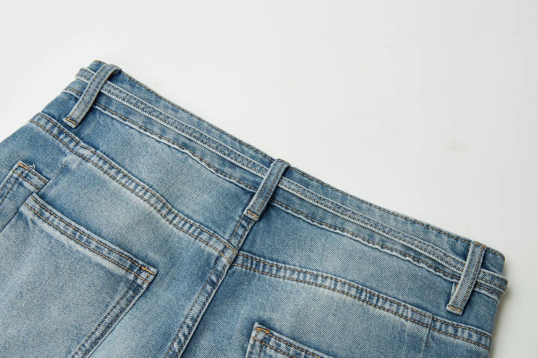 An image of a   32822 High-Waist Sparkle Jeans by  Mirra Masa