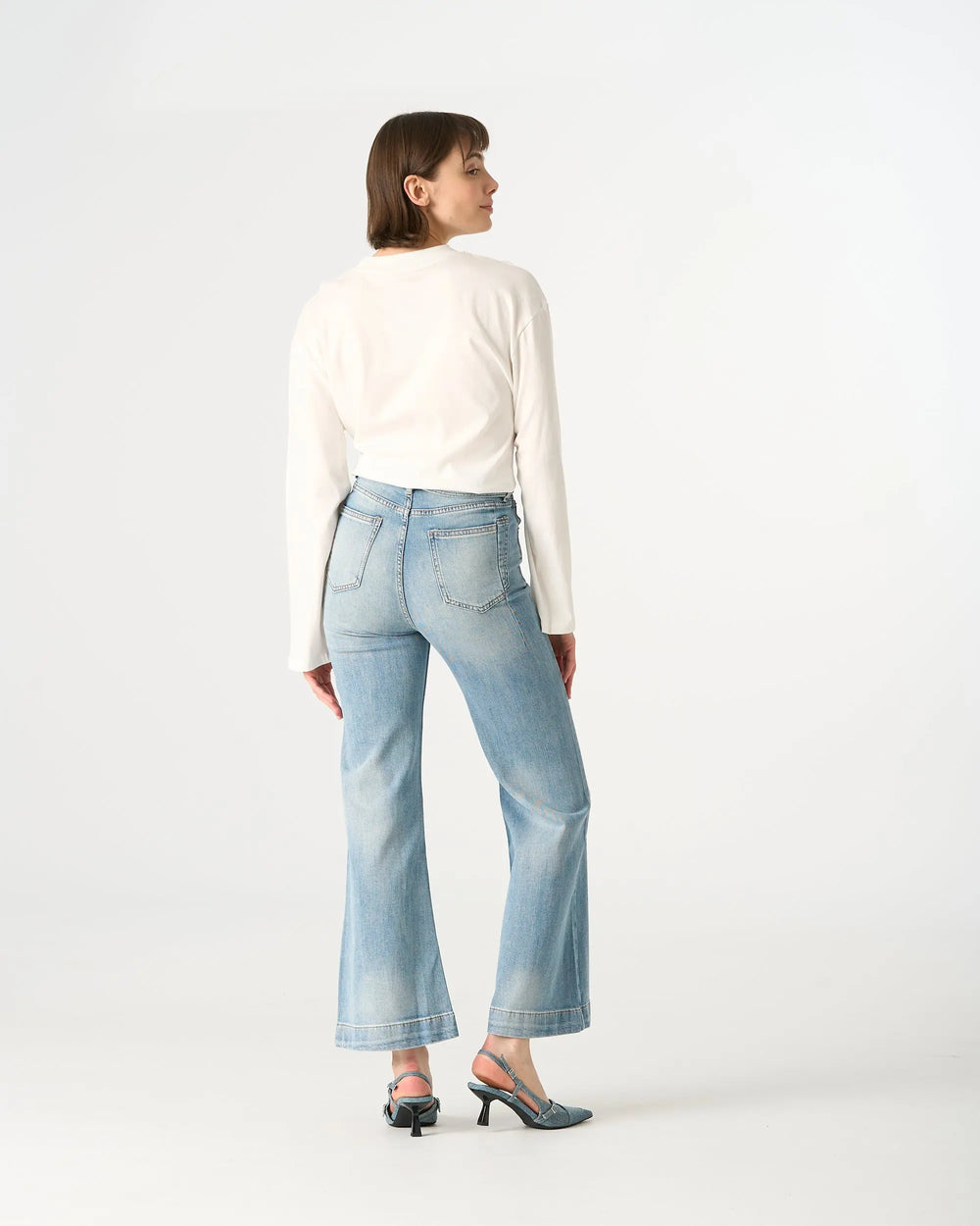 An image of a   32822 High-Waist Sparkle Jeans by  Mirra Masa
