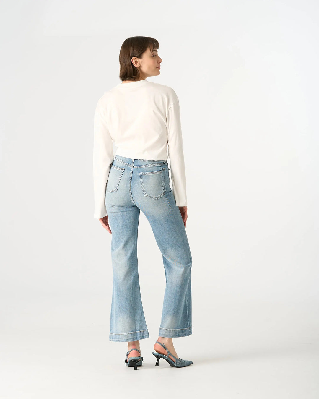 An image of a   32822 High-Waist Sparkle Jeans by  Mirra Masa