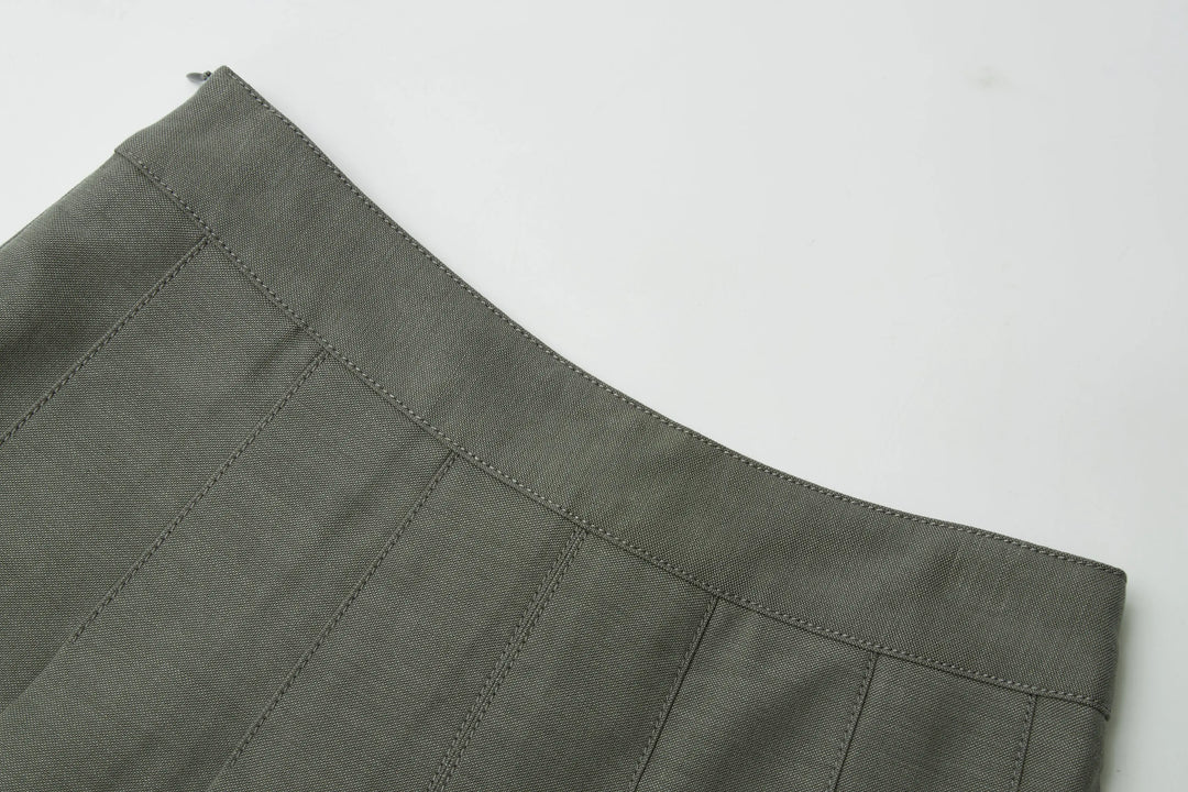 An image of a   32840 Pleated Mini Skirt by  Mirra Masa
