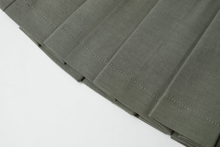 An image of a   32840 Pleated Mini Skirt by  Mirra Masa