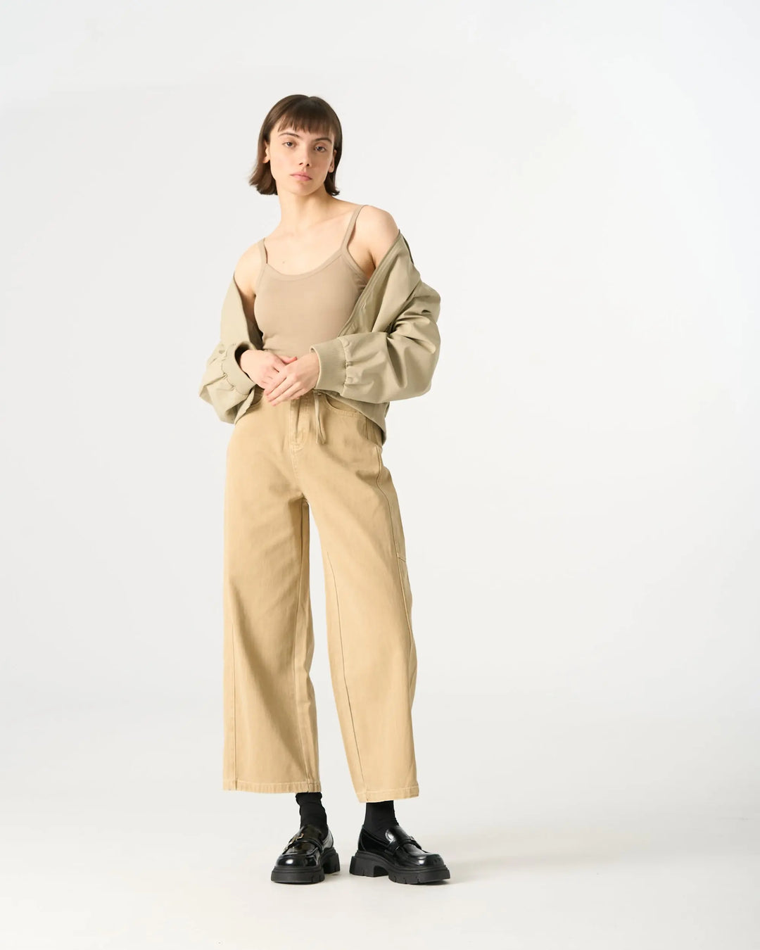 An image of a   32965 Straight-Leg Casual Pants by  Mirra Masa