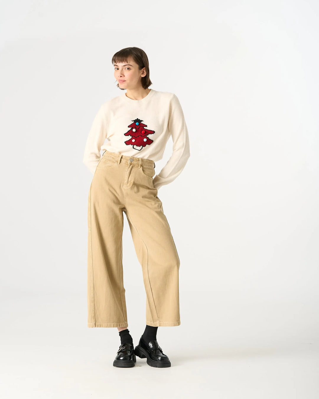 An image of a   32965 Straight-Leg Casual Pants by  Mirra Masa