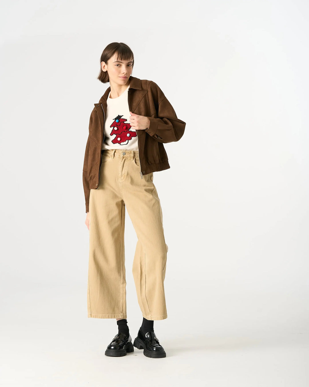 An image of a   32965 Straight-Leg Casual Pants by  Mirra Masa