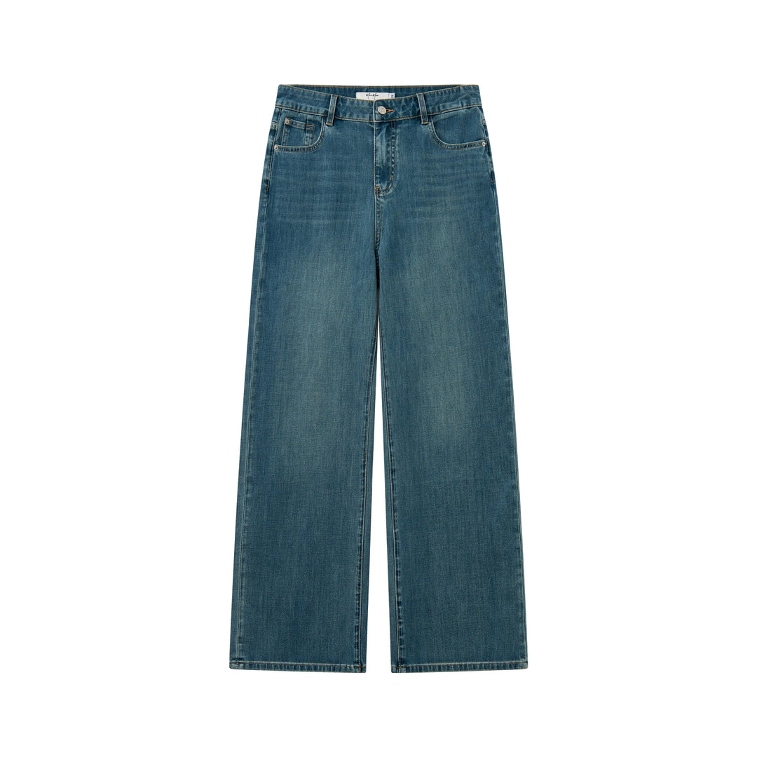 An image of a  Denim Blue / 29 32987 Straight Leg Jeans by  Mirra Masa