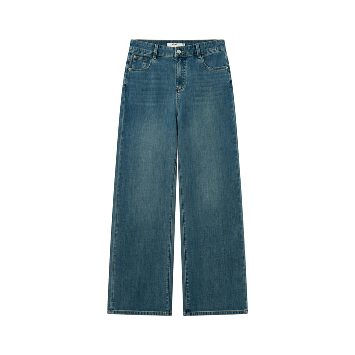 An image of a  Denim Blue / 29 32987 Straight Leg Jeans by  Mirra Masa