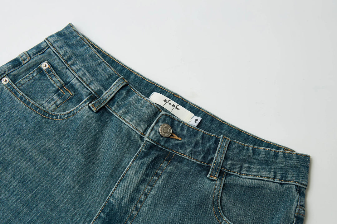 An image of a   32987 Straight Leg Jeans by  Mirra Masa