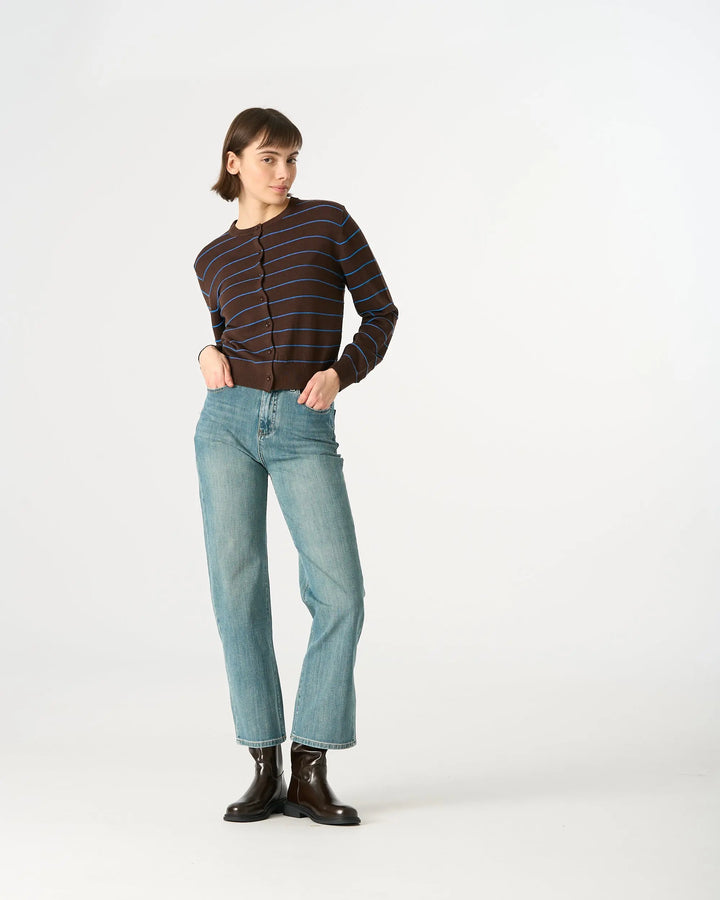 An image of a  Denim Blue / 29 32987 Straight Leg Jeans by  Mirra Masa