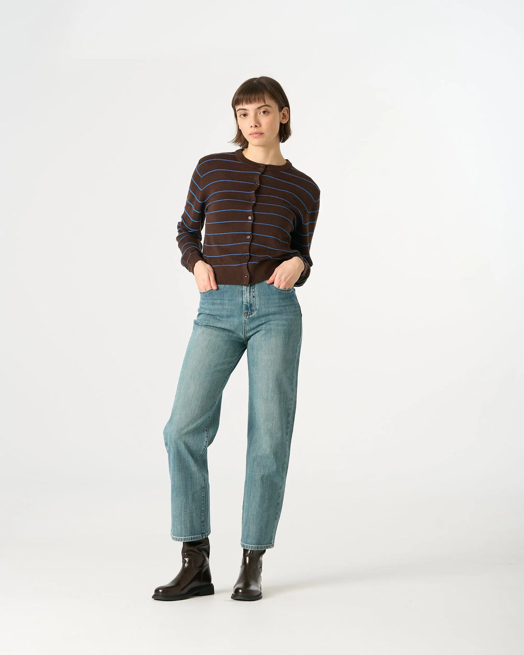 An image of a   32987 Straight Leg Jeans by  Mirra Masa