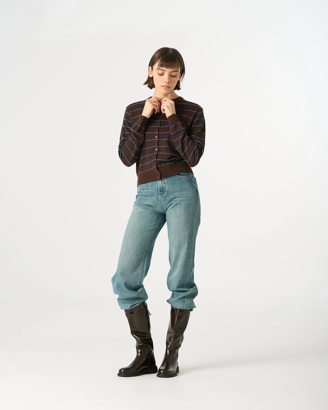 An image of a   32987 Straight Leg Jeans by  Mirra Masa