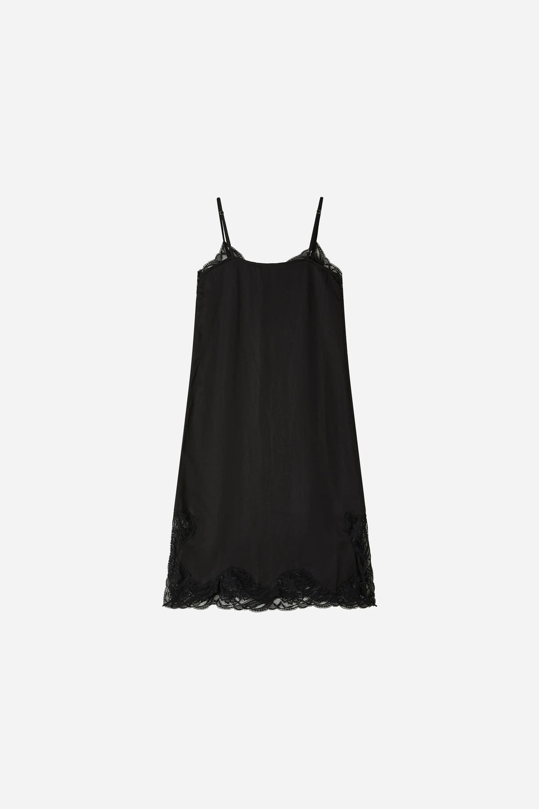 An image of a   33112 Lace Trim Slip Dress by  Mirra Masa
