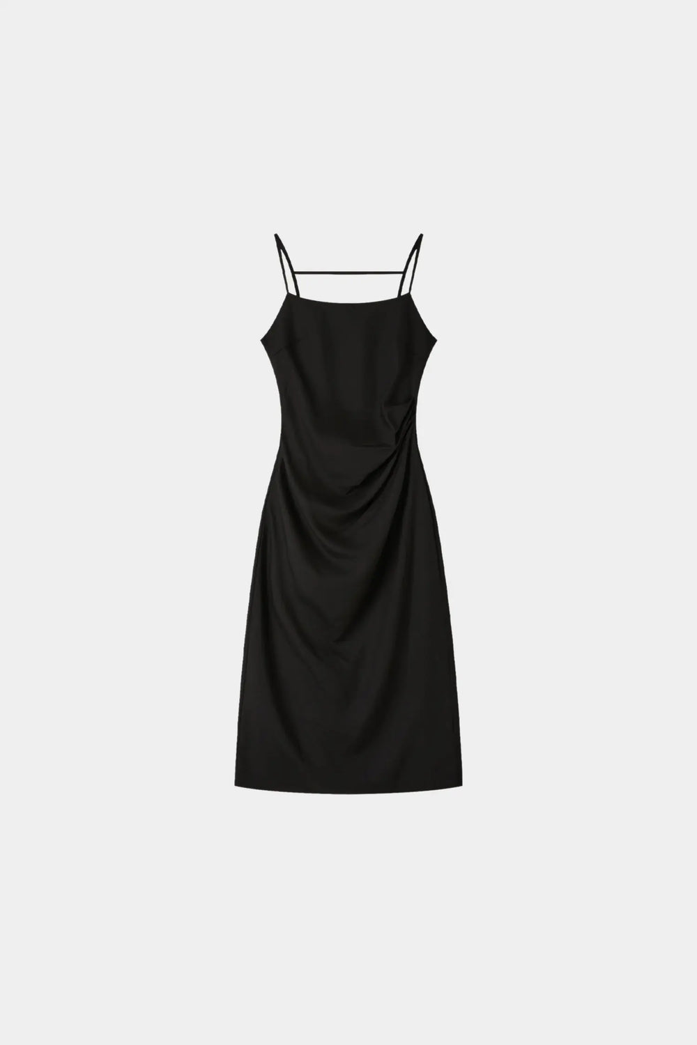 An image of a   33826 Ruched Midi Slip Dress by  Mirra Masa