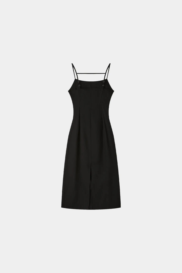An image of a   33826 Ruched Midi Slip Dress by  Mirra Masa