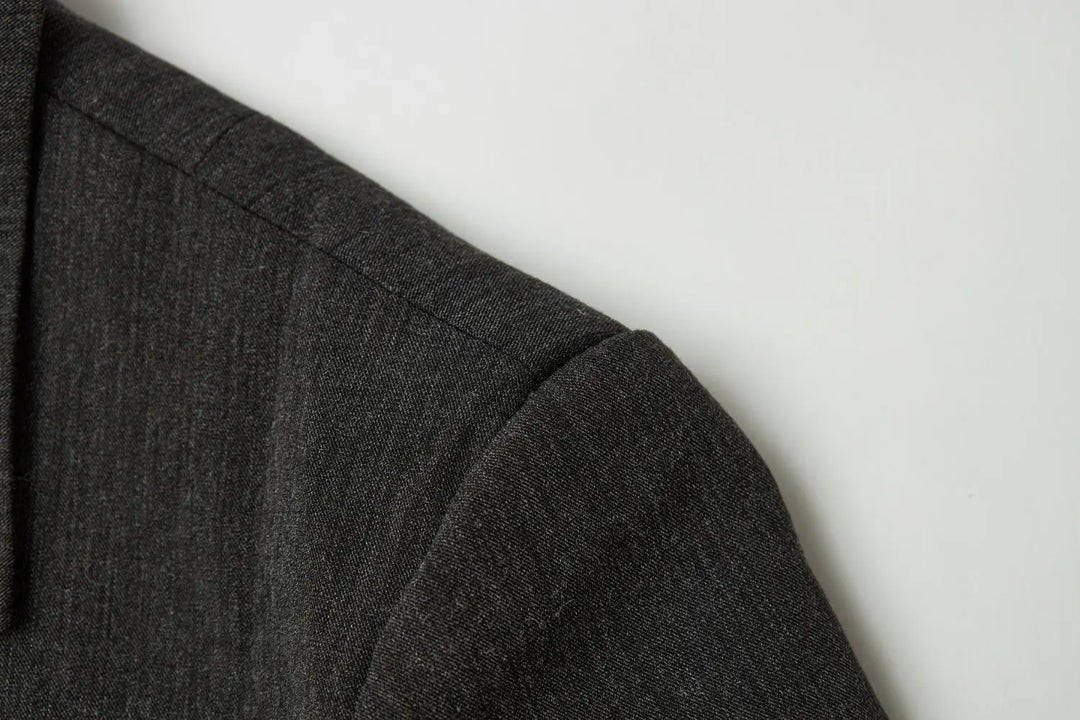 An image of a   34035 Minimalist Back-Slit Blazer by  Mirra Masa