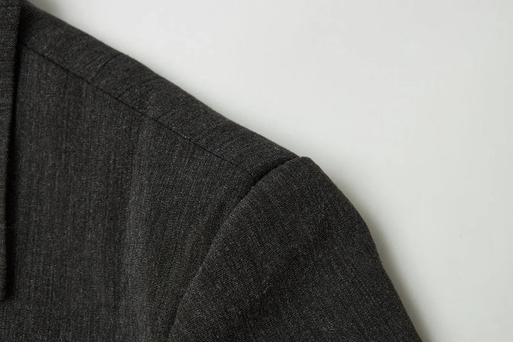 An image of a   34035 Minimalist Back-Slit Blazer by  Mirra Masa