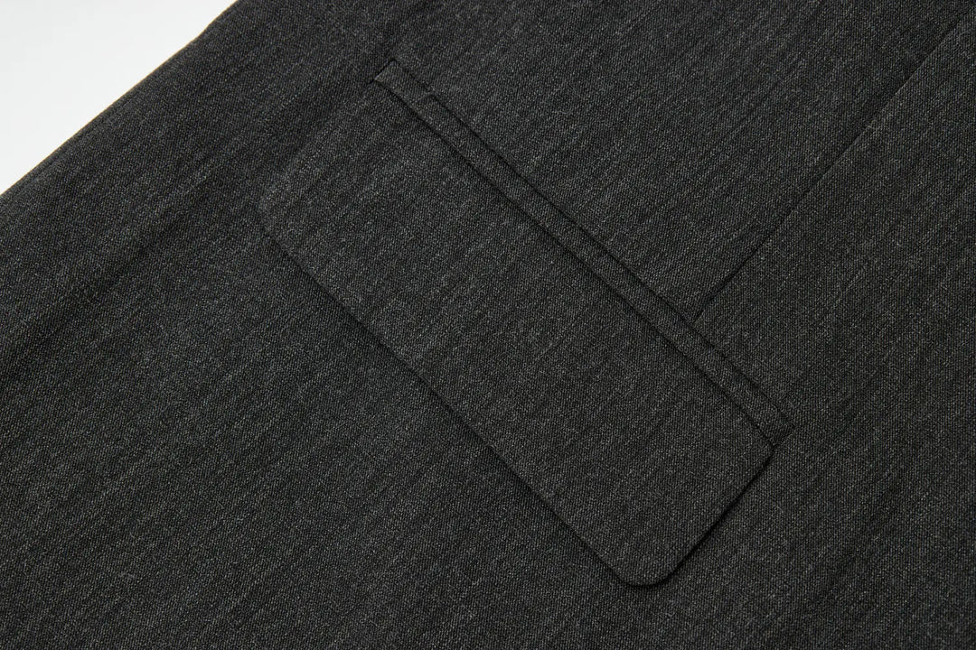 An image of a   34035 Minimalist Back-Slit Blazer by  Mirra Masa