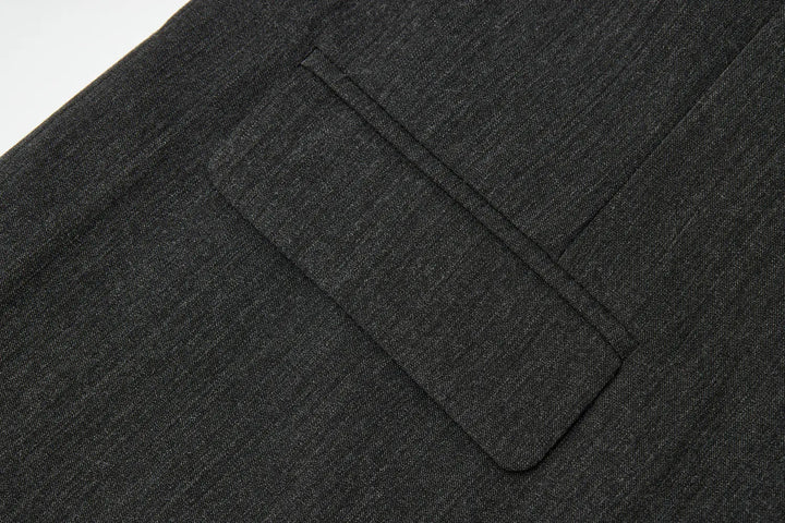 An image of a   34035 Minimalist Back-Slit Blazer by  Mirra Masa