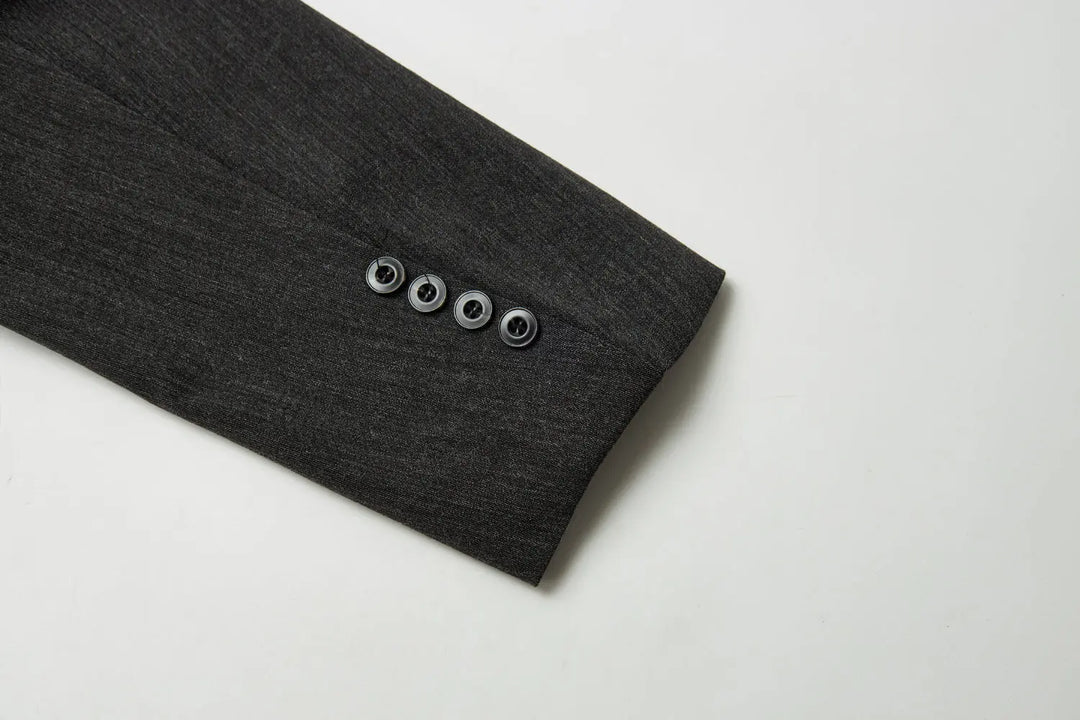 An image of a   34035 Minimalist Back-Slit Blazer by  Mirra Masa