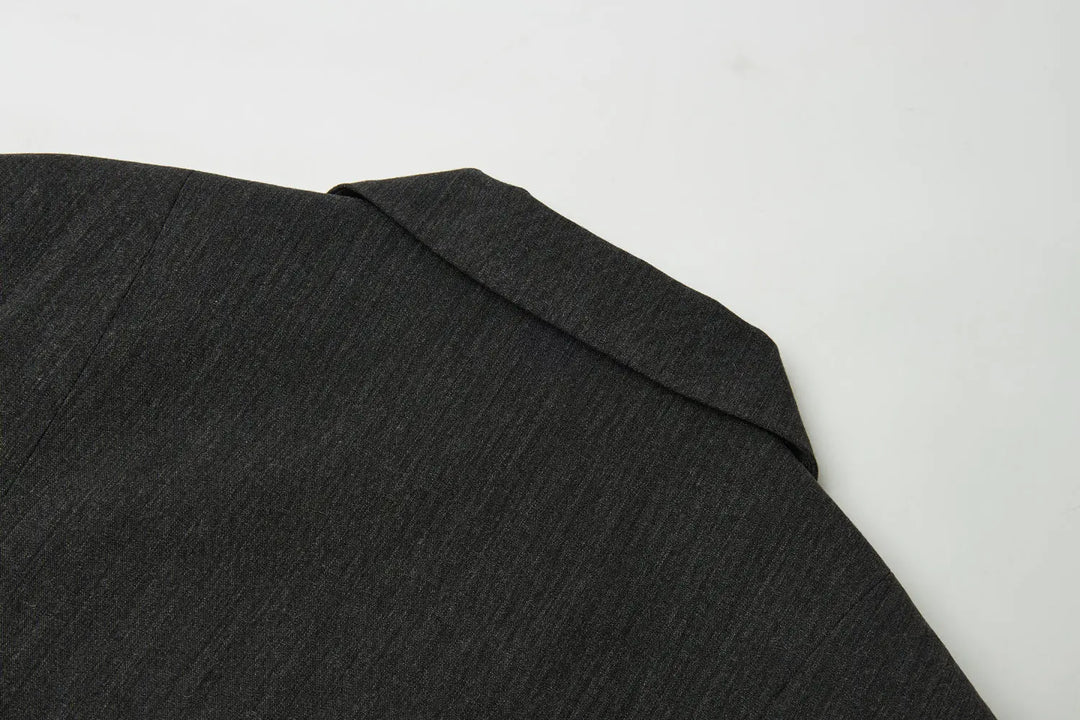 An image of a   34035 Minimalist Back-Slit Blazer by  Mirra Masa