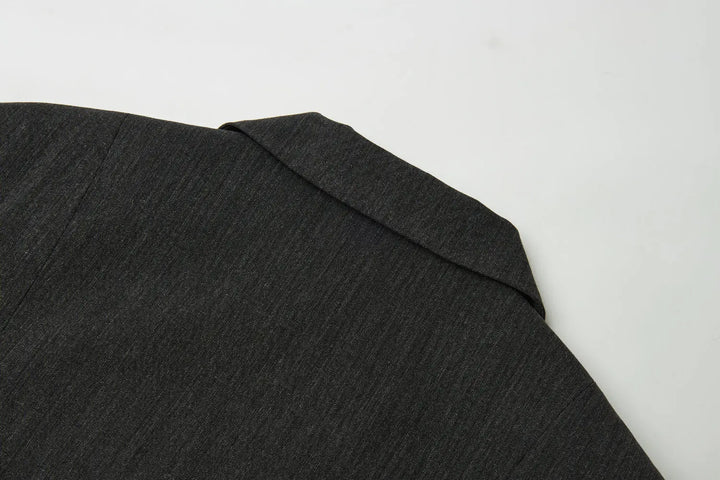 An image of a   34035 Minimalist Back-Slit Blazer by  Mirra Masa