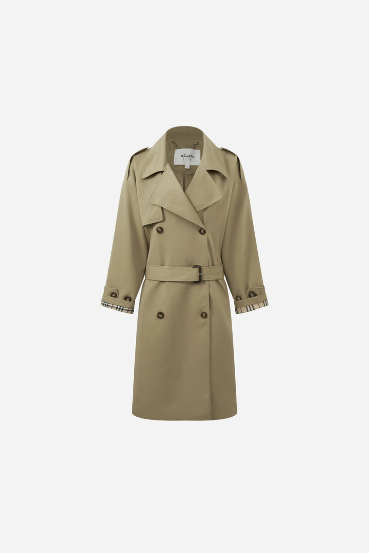 An image of a   34098 Belted Trench Coat by  Mirra Masa