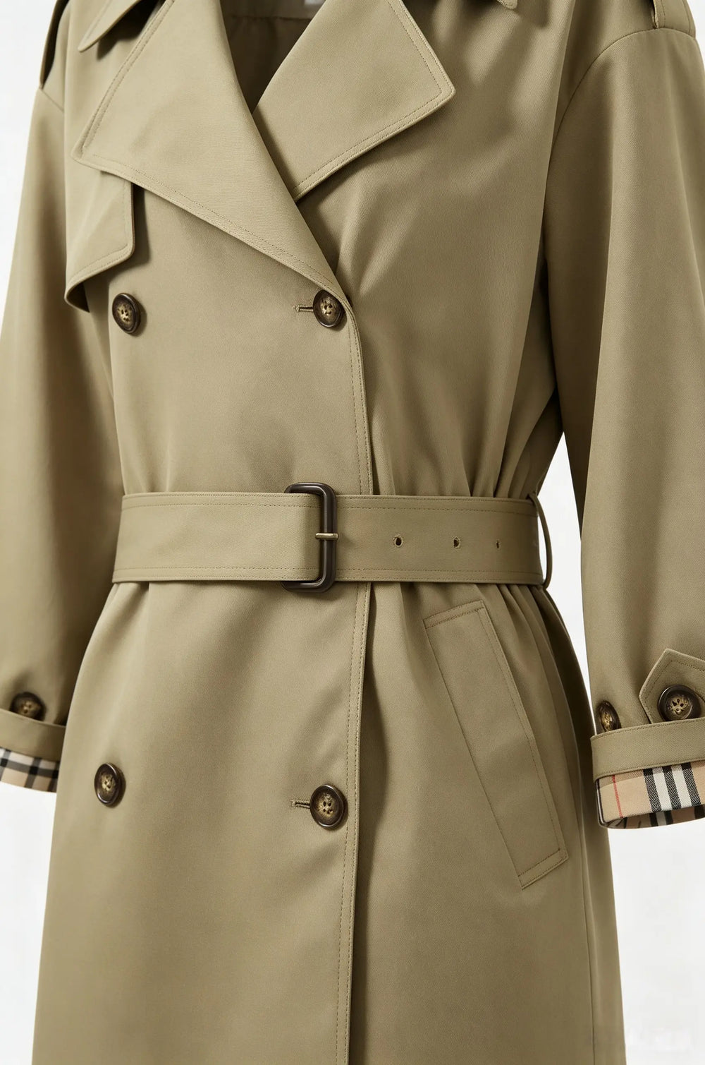 An image of a   34098 Belted Trench Coat by  Mirra Masa