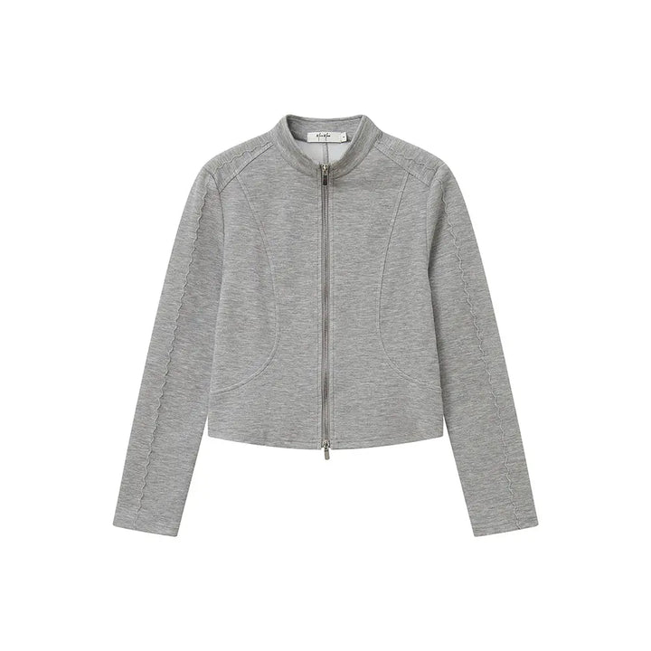 An image of a  Grey / Large 34099 Skulpt Fit Jacket by  Mirra Masa