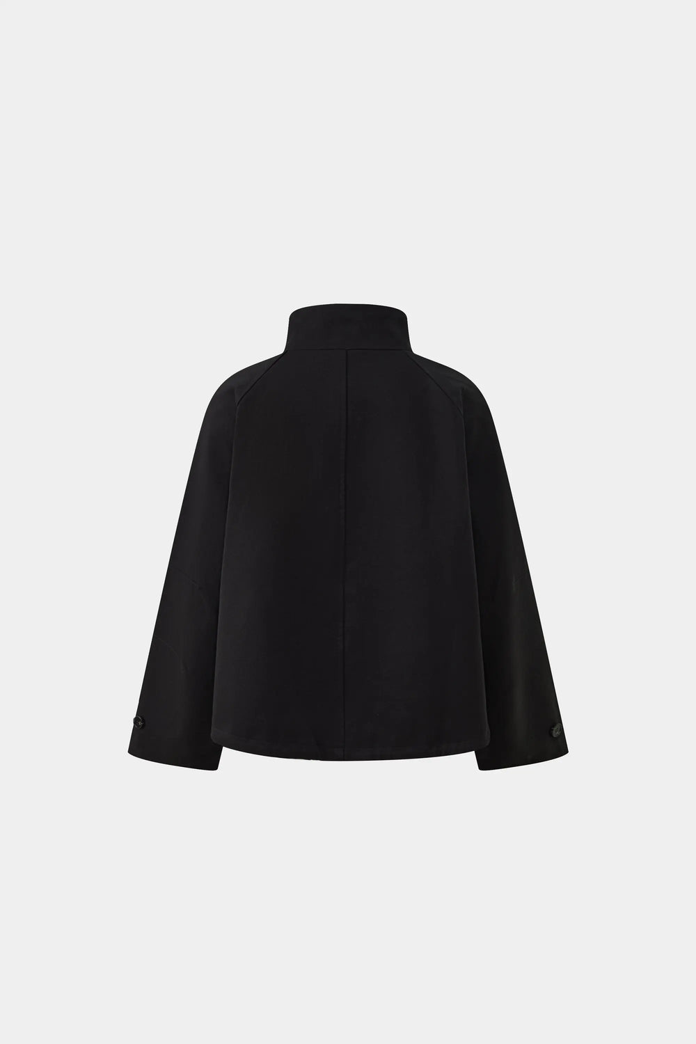 An image of a   34168 Double-Breasted Short Trench Coat by  Mirra Masa