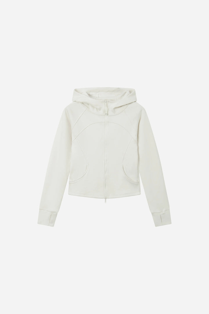 An image of a   34223 Sculpted Zip Hoodie by  Mirra Masa
