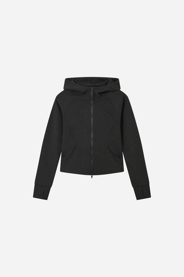 An image of a   34223 Sculpted Zip Hoodie by  Mirra Masa
