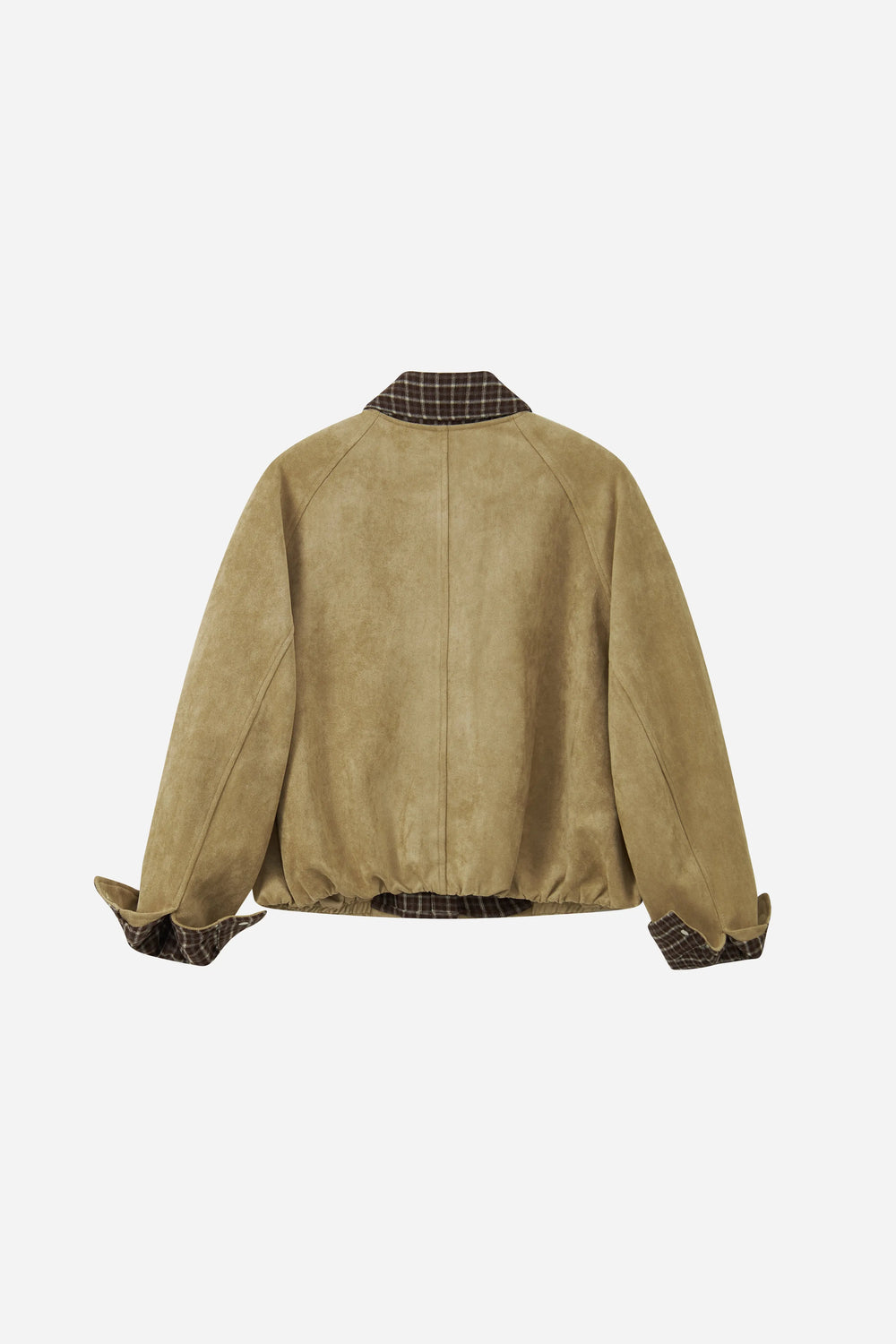 An image of a   34242 Check-Trim Blouson Jacket by  Mirra Masa