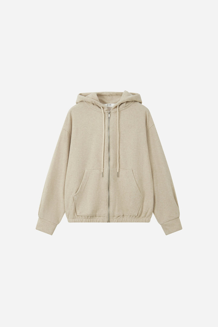 An image of a   34248 Double-Layer Full-Zip Hoodie by  Mirra Masa