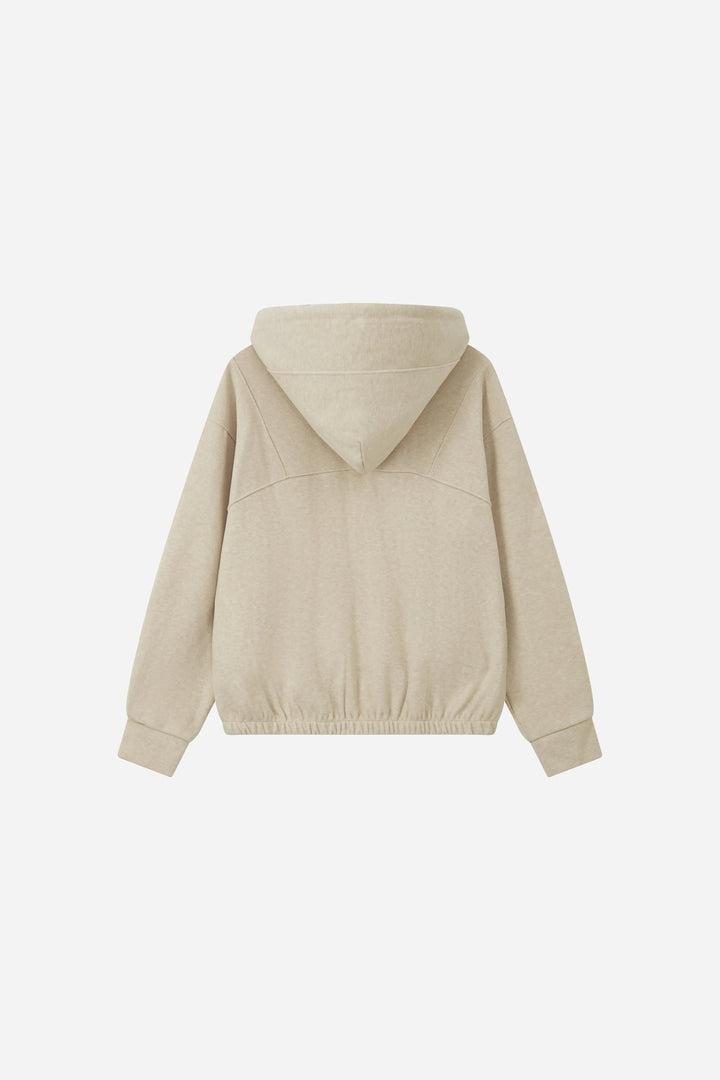 An image of a   34248 Double-Layer Full-Zip Hoodie by  Mirra Masa