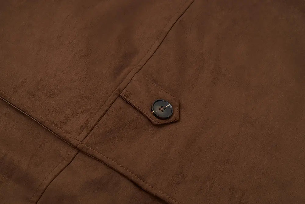 An image of a   34418 Suede Trench Coat by  Mirra Masa