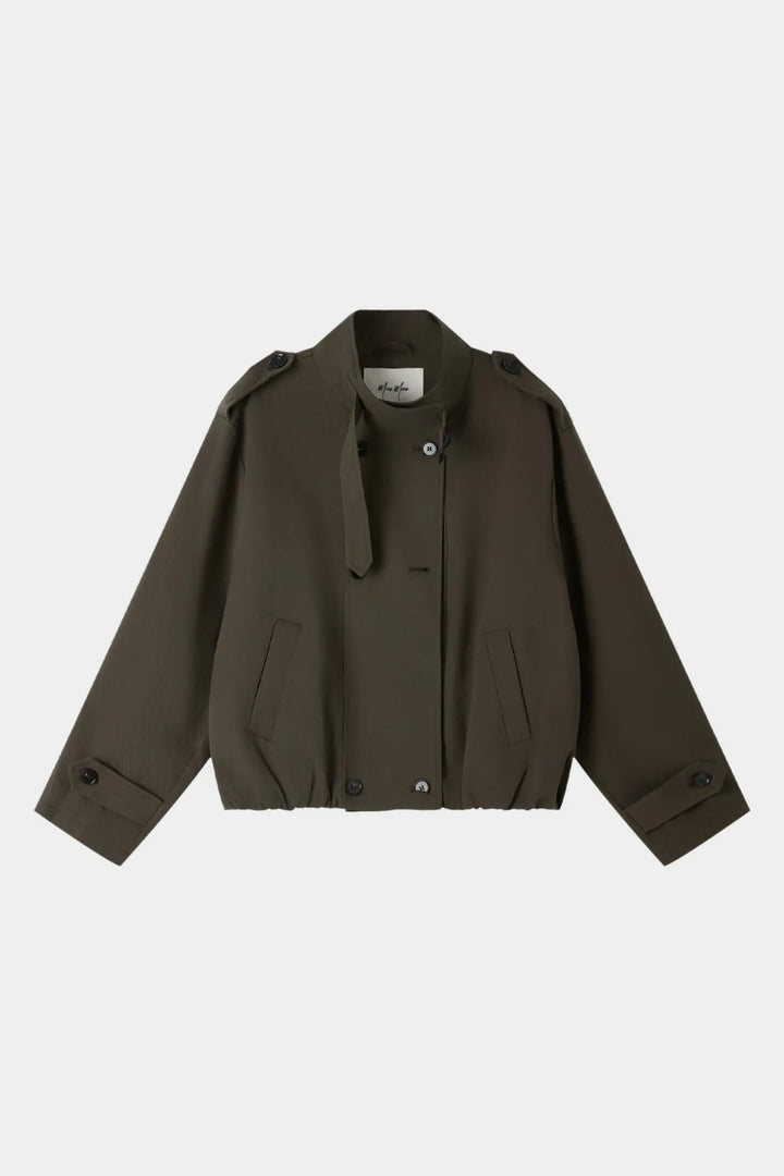 An image of a   34452 Cropped Trench Jacket by  Mirra Masa