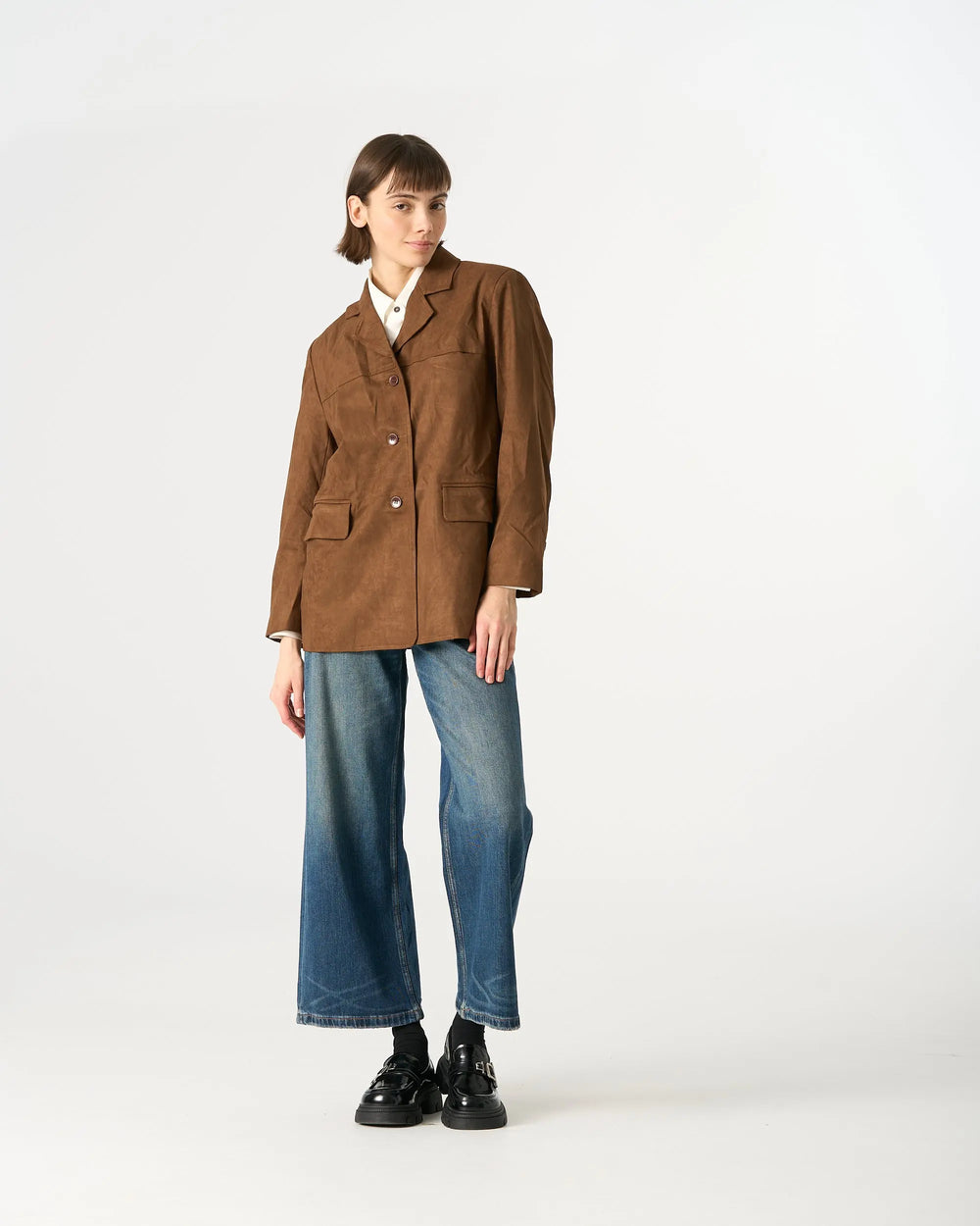An image of a   34481 Urban Suede Jacket by  Mirra Masa