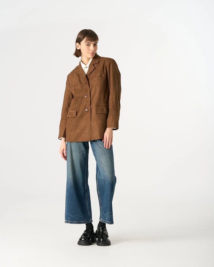An image of a   34481 Urban Suede Jacket by  Mirra Masa