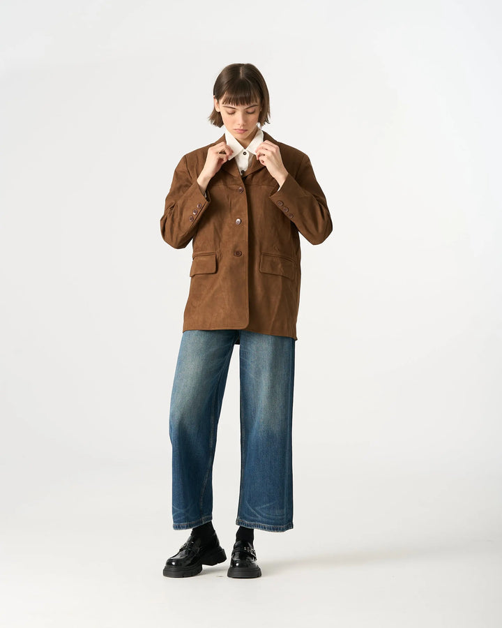 An image of a   34481 Urban Suede Jacket by  Mirra Masa