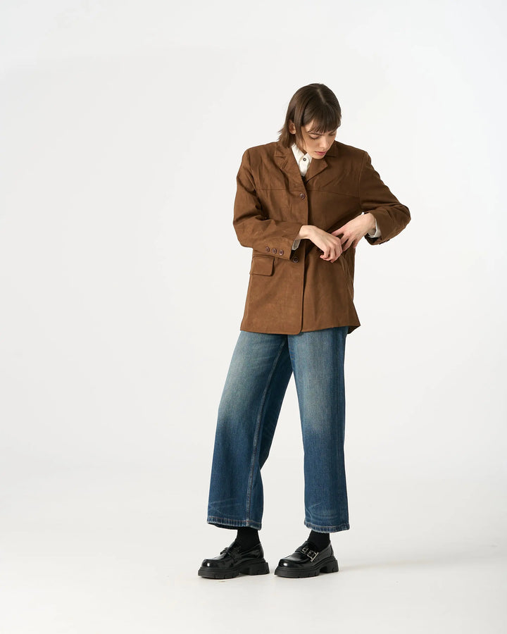 An image of a   34481 Urban Suede Jacket by  Mirra Masa