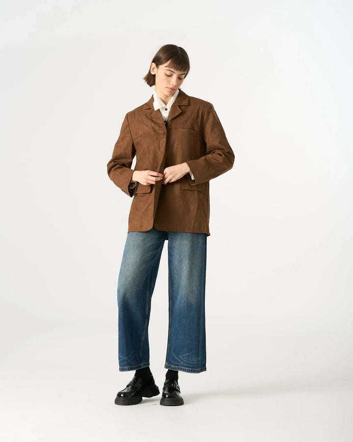 An image of a   34481 Urban Suede Jacket by  Mirra Masa