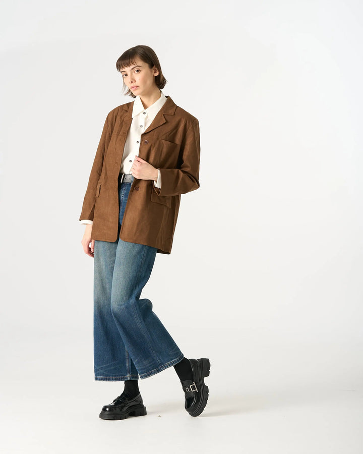 An image of a   34481 Urban Suede Jacket by  Mirra Masa