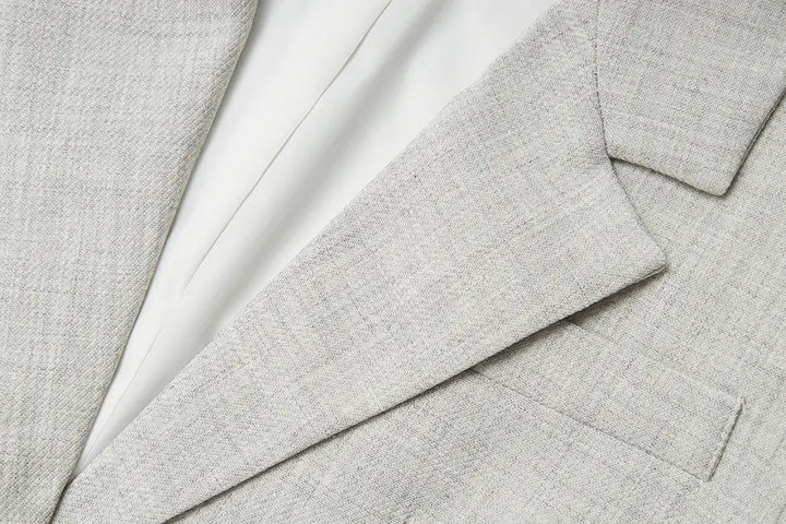 An image of a   34483 Structured Linen Blend Blazer by  Mirra Masa