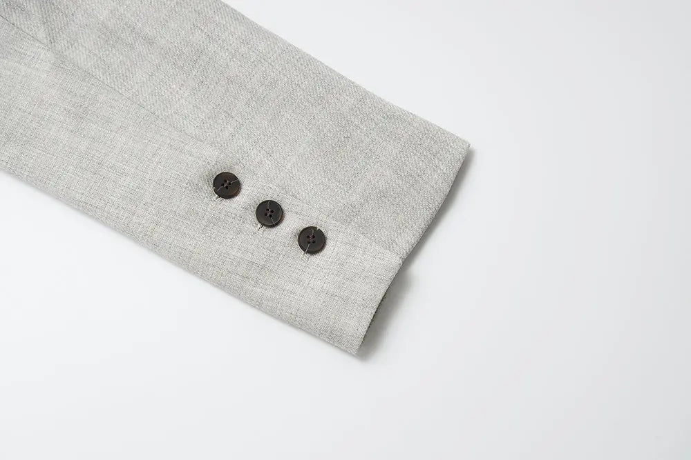 An image of a   34483 Structured Linen Blend Blazer by  Mirra Masa
