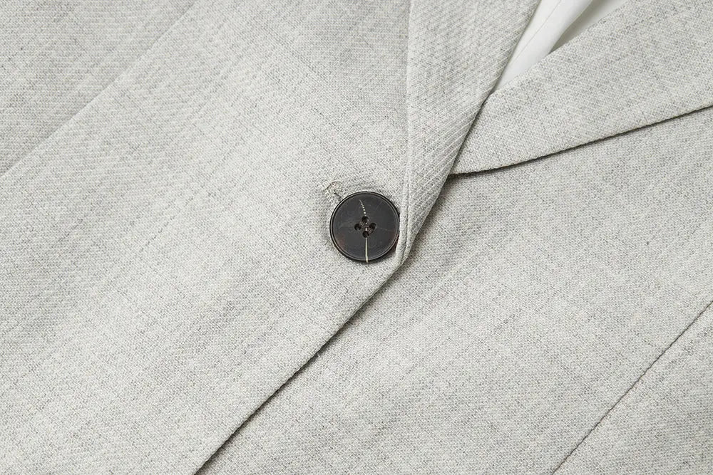 An image of a   34483 Structured Linen Blend Blazer by  Mirra Masa