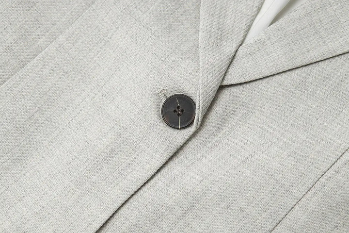 An image of a   34483 Structured Linen Blend Blazer by  Mirra Masa