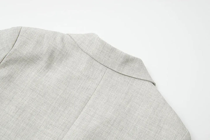 An image of a   34483 Structured Linen Blend Blazer by  Mirra Masa