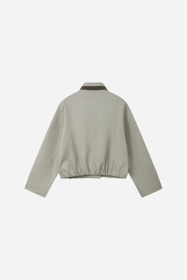 An image of a   34515 Cropped Trench Jacket by  Mirra Masa