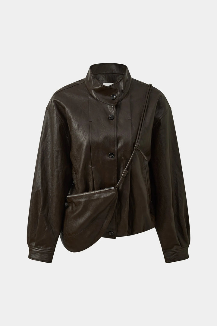 An image of a   34521 Bomber Jacket with Matching Bag by  Mirra Masa