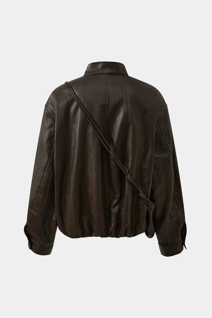 An image of a   34521 Bomber Jacket with Matching Bag by  Mirra Masa